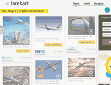 Tablet Screenshot of farekart.com